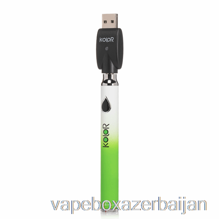 Vape Smoke Leaf Buddi Kolor Twist Slim 650mAh Battery Green